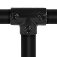 Doos Lang T-stuk - zwart-C / 33,7 mm (35 stuks)
